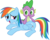 Size: 3557x2872 | Tagged: safe, artist:porygon2z, rainbow dash, spike, dragon, pegasus, pony, g4, spike at your service, back scratching, female, high res, male, scratching, ship:rainbowspike, shipping, simple background, straight, transparent background, vector
