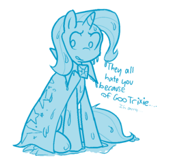 Size: 717x671 | Tagged: artist needed, safe, trixie, goo pony, original species, pony, unicorn, g4, female, mare, solo