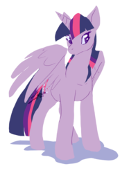 Size: 590x793 | Tagged: safe, artist:feniiku, twilight sparkle, alicorn, pony, g4, female, mare, simple background, solo, transparent background, twilight sparkle (alicorn)