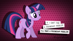 Size: 1920x1080 | Tagged: safe, artist:verygood91, edit, twilight sparkle, g4, female, quote, solo, vector, wallpaper, wallpaper edit