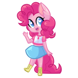 Size: 2000x2000 | Tagged: safe, artist:looji, pinkie pie, earth pony, anthro, g4, ambiguous facial structure, female, high res, solo