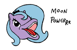 Size: 600x392 | Tagged: artist needed, safe, princess luna, dolphin, g4, dontrel the dolphin, female, meme, solo