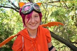 Size: 960x640 | Tagged: safe, artist:bright-new-dawn, scootaloo, human, g4, cosplay, goggles, irl, irl human, photo, solo