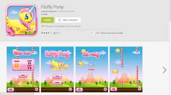 Size: 1065x593 | Tagged: safe, fluttershy, alicorn, pony, g4, alicornified, app, flappy bird, flash game, fluttercorn, google play, race swap