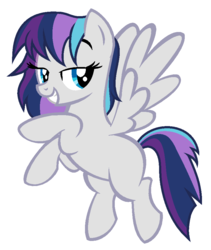 Size: 772x914 | Tagged: safe, artist:unoriginai, oc, oc only, oc:dawn bright, pegasus, pony, flying, goddamnit unoriginai, offspring, parent:shining armor, parent:twilight sparkle, parents:shining sparkle, product of incest, simple background, solo, white background