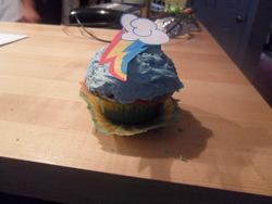 Size: 4000x3000 | Tagged: safe, artist:starheartcustoms, rainbow dash, fanfic:cupcakes, g4, cupcake, female, solo