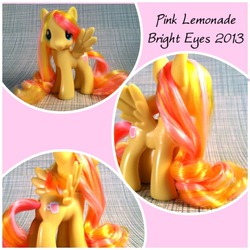 Size: 800x800 | Tagged: safe, artist:brighteyespony, oc, oc only, oc:pink lemonade, brushable, customized toy, irl, photo, toy