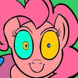 Size: 500x500 | Tagged: dead source, safe, artist:penkenarts, pinkie pie, g4, animated, female, hypno pie, hypnosis, smiling, solo