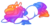 Size: 500x256 | Tagged: safe, artist:captivelegacy, oc, oc only, oc:vivid visions, pony, unicorn, bright, cute, female, mare, neon, pretty, rainbow, solo, sparkles