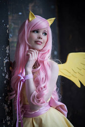 Size: 640x960 | Tagged: safe, artist:tinemarieriis, fluttershy, human, g4, cosplay, irl, irl human, photo, solo