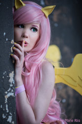 Size: 800x1199 | Tagged: safe, artist:tinemarieriis, fluttershy, human, g4, cosplay, irl, irl human, photo, solo