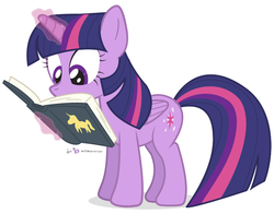 Size: 740x580 | Tagged: safe, artist:dm29, twilight sparkle, alicorn, pony, g4, book, female, magic, mare, reading, solo, twilight sparkle (alicorn)