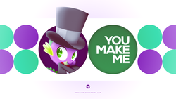 Size: 1920x1080 | Tagged: safe, artist:adrianimpalamata, artist:m99moron, spike, dragon, g4, avicii, circle, clothes, hat, male, shuffle, solo, song reference, top hat, tuxedo, vector, wallpaper