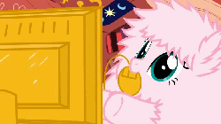 Size: 640x360 | Tagged: safe, artist:mixermike622, oc, oc only, oc:fluffle puff, g4, animated, computer, computer mouse, mouth hold, solo, typing