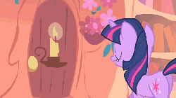 Size: 640x360 | Tagged: safe, screencap, spike, twilight sparkle, dragon, pony, unicorn, g4, owl's well that ends well, animated, animation error, compilation, door, female, golden oaks library, male, mare, unicorn twilight