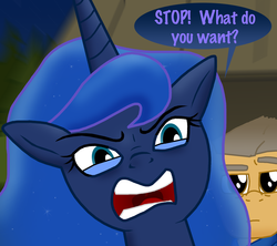 Size: 1280x1139 | Tagged: safe, artist:ajmstudios, princess luna, oc, g4, scootaloo's scootaquest, sergeant brass