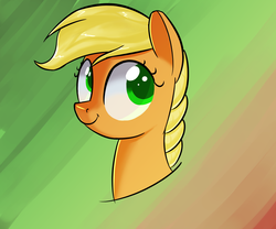 Size: 1200x1000 | Tagged: safe, artist:january3rd, applejack, g4, female, gradient background, portrait, solo