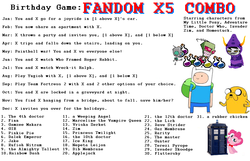 Size: 979x631 | Tagged: safe, artist:smashfan666, applejack, fluttershy, pinkie pie, rainbow dash, rarity, twilight sparkle, g4, adventure time, almighty tallest, birthday game, crossover, dalek emperor, dave strider, david tennant, dib membrane, doctor who, exploitable meme, finn the human, gamzee makara, gaz membrane, gir, gunter (adventure time), homestuck, ice king, invader skoodge, invader zim, jake the dog, male, marceline, meme, nepeta leijon, peter capaldi, rufioh nitram, team fortress 2, terezi pyrope, text, the doctor, the lich, the master, tom baker, twilight sparkle (alicorn), vriska serket, weeping angel, who framed roger rabbit, wreck-it ralph, yu-gi-oh!, zim