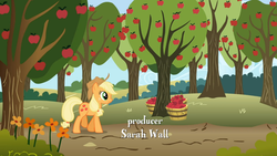 Size: 1365x768 | Tagged: safe, screencap, applejack, applebuck season, g4, my little pony: friendship is magic, female, sarah wall, solo