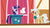 Size: 1365x768 | Tagged: safe, screencap, mayor mare, twilight sparkle, applebuck season, g4, grin, paper, smiling