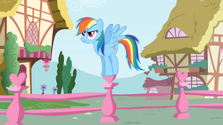 Size: 1365x768 | Tagged: safe, screencap, rainbow dash, applebuck season, g4, female, solo