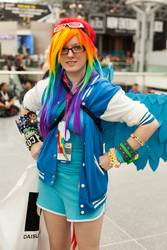 Size: 1366x2048 | Tagged: safe, rainbow dash, human, g4, cosplay, irl, irl human, photo