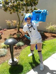 Size: 720x960 | Tagged: safe, artist:gengargirlcat, dj pon-3, vinyl scratch, human, g4, cosplay, irl, irl human, photo, solo