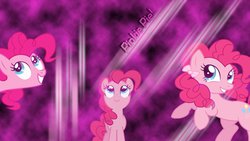 Size: 1920x1080 | Tagged: safe, artist:mooglenuggets, pinkie pie, g4, ribbon, wallpaper