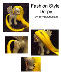 Size: 7087x8504 | Tagged: safe, artist:wyntercreations, derpy hooves, pegasus, pony, g4, absurd resolution, customized toy, female, mare, toy