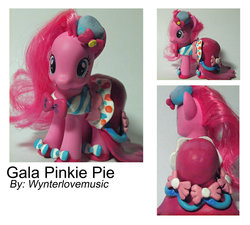 Size: 1024x923 | Tagged: safe, artist:wyntercreations, pinkie pie, g4, brushable, clothes, customized toy, dress, female, gala dress, irl, photo, toy