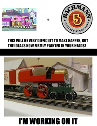 Size: 800x1029 | Tagged: safe, bachmann, customized toy, friendship express, locomotive, model, toy, train