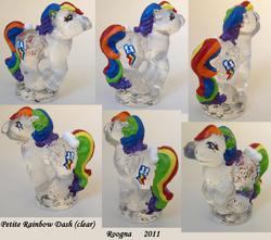 Size: 1920x1700 | Tagged: safe, artist:roogna, rainbow dash, g1, g4, customized toy, g4 to g1, generation leap, irl, photo