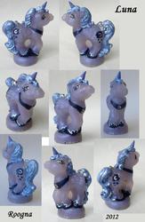 Size: 1556x2380 | Tagged: safe, artist:roogna, princess luna, g1, g4, customized toy, female, irl, photo, solo