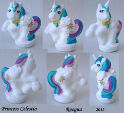 Size: 1700x1550 | Tagged: safe, artist:roogna, princess celestia, g1, g4, customized toy, irl, photo