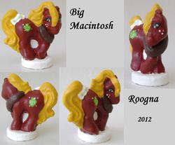 Size: 1500x1240 | Tagged: safe, artist:roogna, big macintosh, earth pony, pony, g1, g4, customized toy, irl, male, photo, stallion