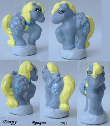 Size: 1400x1600 | Tagged: safe, artist:roogna, derpy hooves, pegasus, pony, g1, g4, customized toy, female, mare