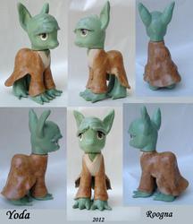 Size: 1900x2200 | Tagged: safe, artist:roogna, brushable, customized toy, ponified, star wars, toy, yoda