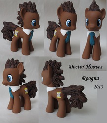 Size: 1650x1900 | Tagged: safe, artist:roogna, doctor whooves, time turner, g4, brushable, customized toy, doctor who, the doctor, toy