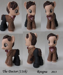 Size: 1600x1900 | Tagged: safe, artist:roogna, brushable, customized toy, doctor who, eleventh doctor, ponified, the doctor, toy