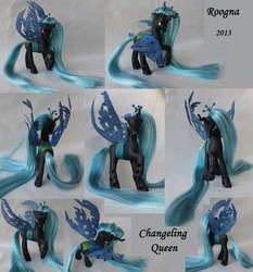 Size: 2800x3000 | Tagged: safe, artist:roogna, queen chrysalis, g4, brushable, customized toy, female, high res, irl, photo, toy