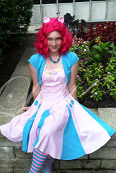 Size: 386x576 | Tagged: safe, artist:hoshikuzucomics, pinkie pie, human, g4, cosplay, irl, irl human, photo, solo