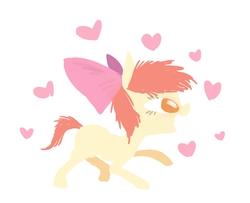 Size: 1180x960 | Tagged: safe, artist:burrburro, apple bloom, g4, female, heart, solo