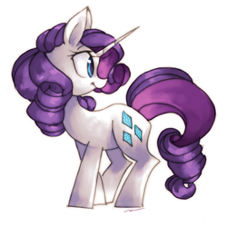 Size: 945x945 | Tagged: safe, artist:askpopcorn, rarity, g4, female, solo