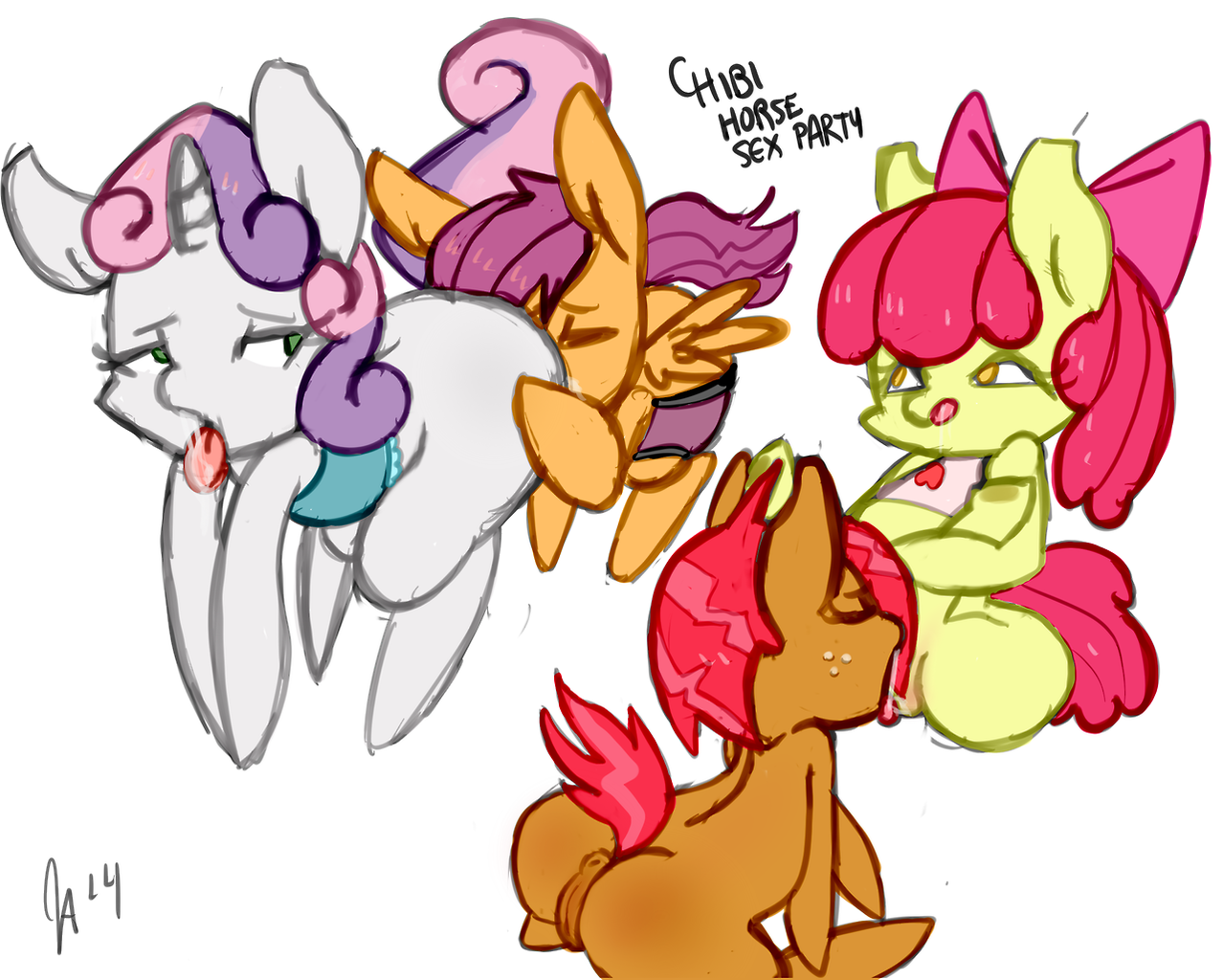 #603772 - explicit, artist:somescrub, apple bloom, babs seed, scootaloo, sw...