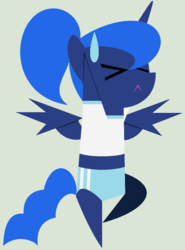 Size: 808x1094 | Tagged: safe, artist:evilfrenzy, princess luna, pony, g4, exercise, female, pointy ponies, simple background, solo