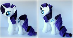 Size: 1024x535 | Tagged: safe, artist:lavim, rarity, g4, irl, photo, plushie, solo