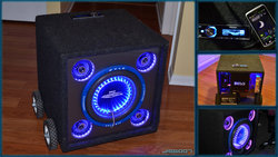 Size: 1920x1080 | Tagged: safe, artist:jigg007, bass cannon, customized toy, irl, led, photo, speaker