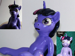 Size: 1200x900 | Tagged: safe, artist:koko-jambo, twilight sparkle, g4, creepy, irl, photo, sculpture, thousand yard stare, uncanny valley, wat