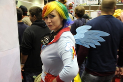 Size: 5184x3456 | Tagged: safe, rainbow dash, human, g4, cosplay, goggles, irl, irl human, photo