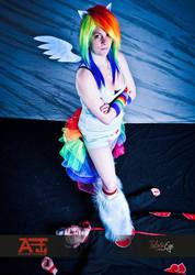 Size: 685x960 | Tagged: safe, rainbow dash, human, g4, cosplay, irl, irl human, photo